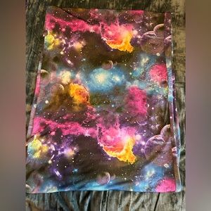 Super soft infinity scarf with stunning space design